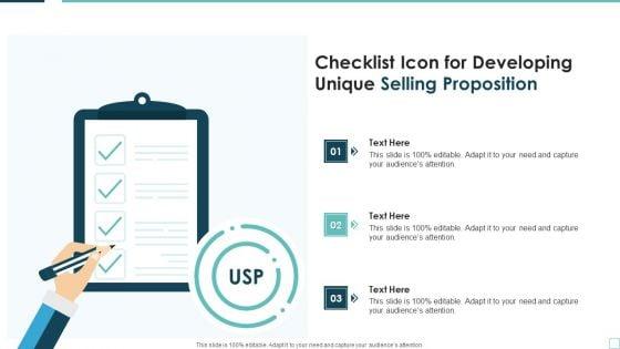 Checklist_Icon_For_Developing_Unique_Selling_Proposition_Guidelines_PDF_Slide_1.jpg