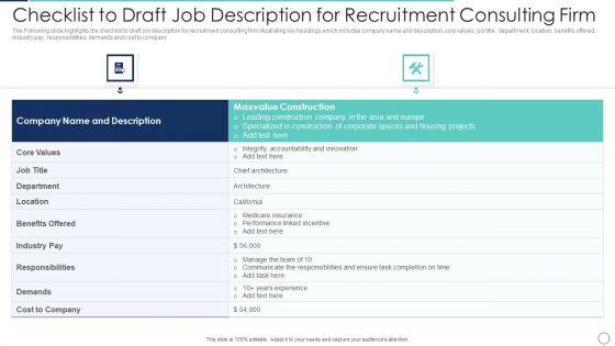 Checklist_To_Draft_Job_Description_For_Recruitment_Consulting_Firm_Demonstration_PDF_Slide_1.jpg