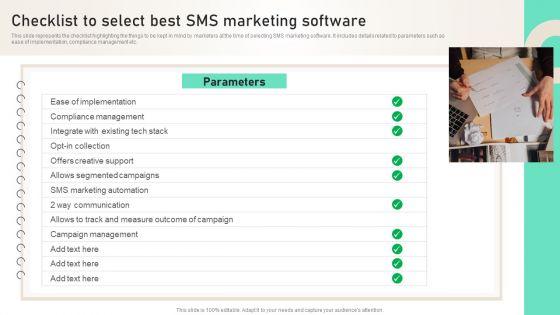 Checklist_To_Select_Best_SMS_Marketing_Software_Ppt_PowerPoint_Presentation_File_Deck_PDF_Slide_1.jpg