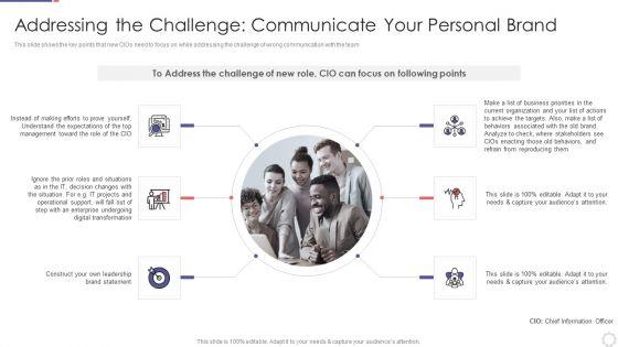 Chief_Information_Officer_In_Improving_Organizational_Value_Communicate_Your_Personal_Brand_Pictures_PDF_Slide_1.jpg
