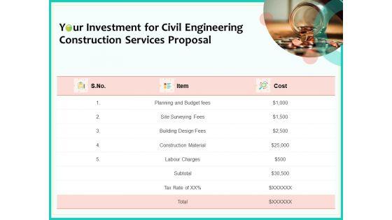 Civil_Engineering_Consulting_Services_Your_Investment_For_Civil_Engineering_Construction_Services_Proposal_Template_PDF_Slide_1.jpg