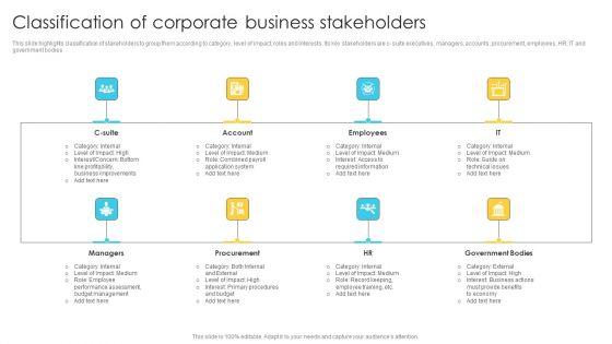 Classification_Of_Corporate_Business_Stakeholders_Topics_PDF_Slide_1.jpg