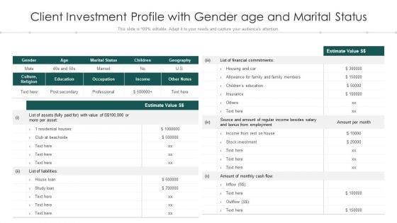 Client_Investment_Profile_With_Gender_Age_And_Marital_Status_Ppt_PowerPoint_Presentation_File_Templates_PDF_Slide_1.jpg