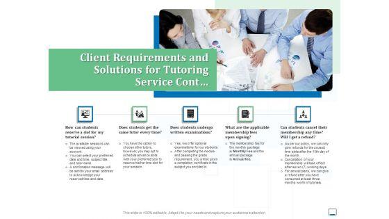 Client_Requirements_And_Solutions_For_Tutoring_Service_Cont_Ppt_Ideas_Icons_PDF_Slide_1.jpg