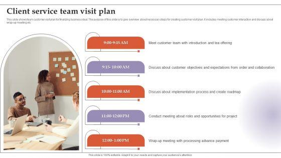 Client Service Team Visit Plan Microsoft PDF Client Service Team Visit Plan Microsoft PDF