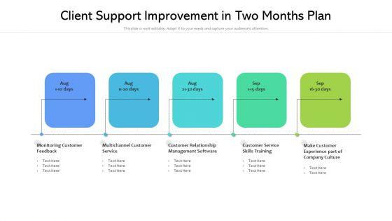 Client_Support_Improvement_In_Two_Months_Plan_Ppt_PowerPoint_Presentation_File_Pictures_PDF_Slide_1.jpg