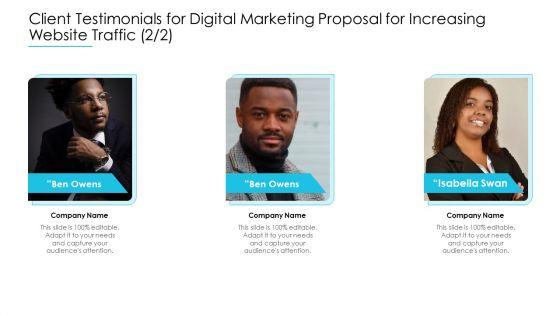 Client_Testimonials_For_Digital_Marketing_Proposal_For_Increasing_Website_Traffic_Teamwork_Information_PDF_Slide_1.jpg