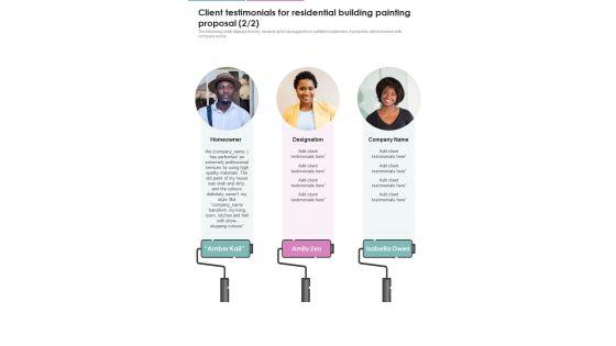 Client_Testimonials_For_Residential_Building_Painting_Proposal_One_Pager_Sample_Example_Document_Slide_2.jpg