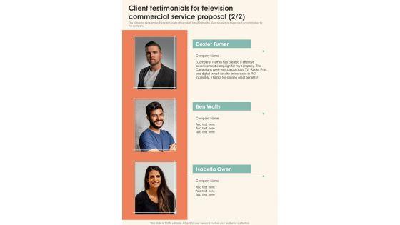 Client_Testimonials_For_Television_Commercial_Service_One_Pager_Sample_Example_Document_Slide_2.jpg