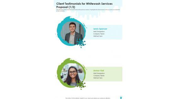 Client_Testimonials_For_Whitewash_Services_Proposal_One_Pager_Sample_Example_Document_Slide_1.jpg