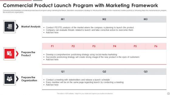Commercial Product Launch Program With Marketing Framework Ppt PowerPoint Presentation Gallery Background PDF Commercial Product Launch Program With Marketing Framework Ppt PowerPoint Presentation Gallery Background PDF