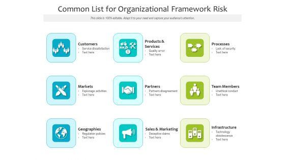 Common_List_For_Organizational_Framework_Risk_Ppt_PowerPoint_Presentation_File_Summary_PDF_Slide_1.jpg