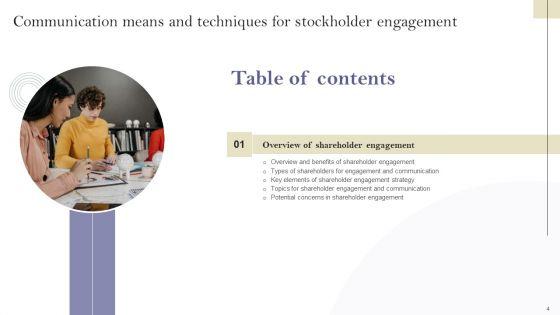 Communication_Means_And_Techniques_For_Stockholder_Engagement_Ppt_PowerPoint_Presentation_Complete_Deck_With_Slides_Slide_4.jpg