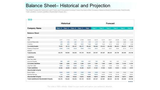 Community_Capitalization_Pitch_Deck_Balance_Sheet_Historical_And_Projection_Formats_PDF_Slide_1.jpg
