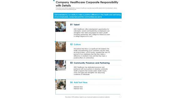 Company_Healthcare_Corporate_Responsibility_With_Details_One_Pager_Documents_Slide_1.jpg