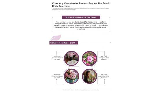 Company_Overview_For_Business_Proposal_For_Event_Florist_Enterprise_One_Pager_Sample_Example_Document_Slide_1.jpg