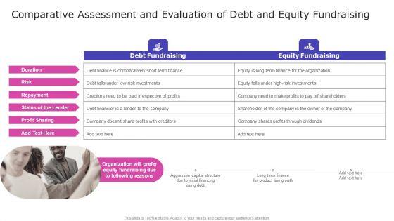 Comparative_Assessment_And_Evaluation_Of_Debt_And_Equity_Fundraising_Icons_PDF_Slide_1.jpg