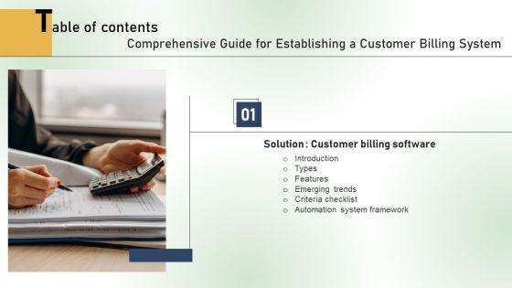 Comprehensive_Guide_For_Establishing_A_Customer_Billing_System_Table_Of_Contents_Ppt_PowerPoint_Presentation_File_Gallery_PDF_Slide_1.jpg