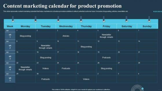 Comprehensive_Guide_For_Multi_Level_Content_Marketing_Calendar_For_Product_Promotion_Formats_PDF_Slide_1.jpg