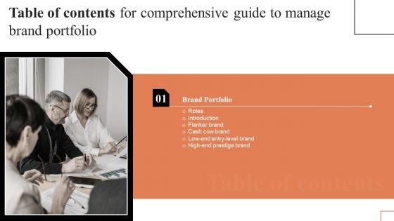 Comprehensive_Guide_To_Manage_Brand_Portfolio_Table_Of_Contents_Elements_PDF_Slide_1.jpg
