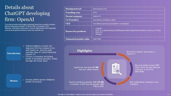 Comprehensive_Overview_Of_Chatgpt_AI_Powered_Conversational_Bot_Ppt_PowerPoint_Presentation_Complete_Deck_With_Slides_Slide_11.jpg