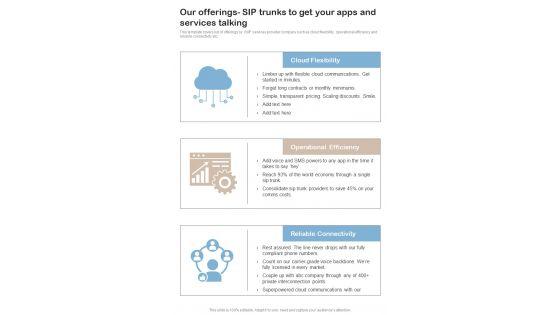 Contractors_Bid_For_Voip_Services_Our_Offerings_Sip_Trunks_To_Get_Your_Apps_One_Pager_Sample_Example_Document_Slide_1.jpg