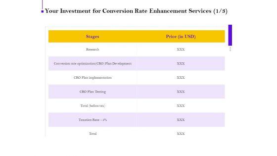 Conversion_Rate_Optimization_Your_Investment_For_Conversion_Rate_Enhancement_Services_Ppt_Infographics_Visuals_PDF_Slide_1.jpg