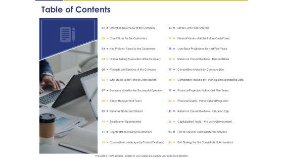 Convertible_Note_Pitch_Deck_Funding_Strategy_Table_Of_Contents_Ppt_PowerPoint_Presentation_Slides_Icons_PDF_Slide_1.jpg