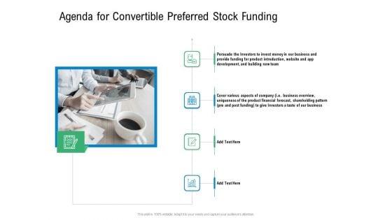 Convertible_Preferred_Stock_Funding_Pitch_Deck_Agenda_For_Convertible_Preferred_Stock_Funding_Portrait_PDF_Slide_1.jpg