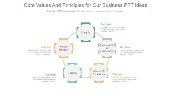 Core Values And Principles For Our Business Ppt Ideas Core Values And Principles For Our Business Ppt Ideas