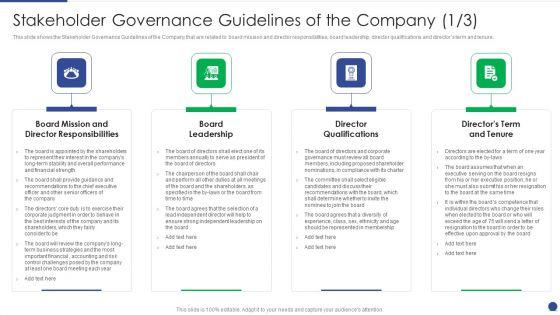 Corporate Governance Protocols And Business Structure Stakeholder Governance Guidelines Information PDF Corporate Governance Protocols And Business Structure Stakeholder Governance Guidelines Information PDF