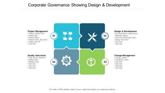 Corporate Governance Showing Design And Development Ppt PowerPoint Presentation Pictures Good Corporate Governance Showing Design And Development Ppt PowerPoint Presentation Pictures Good
