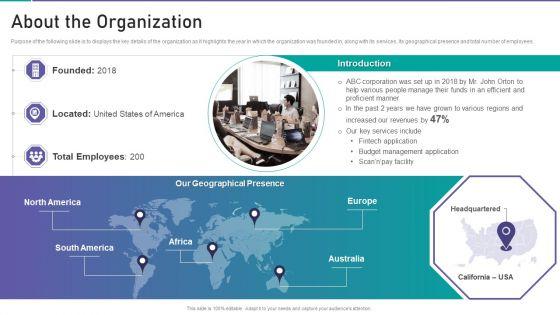 Corporate_Organization_Playbook_About_The_Organization_Ppt_Outline_Ideas_PDF_Slide_1.jpg