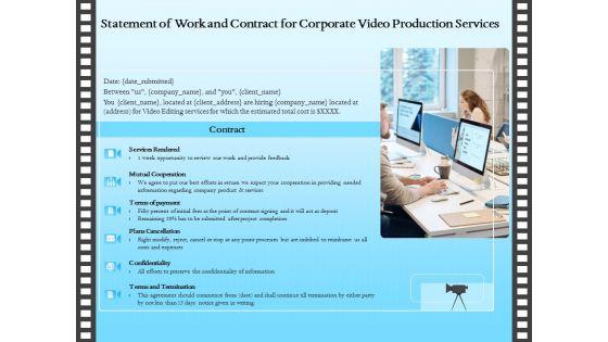 Corporate_Video_Statement_Of_Work_And_Contract_For_Production_Services_Infographics_PDF_Slide_1.jpg