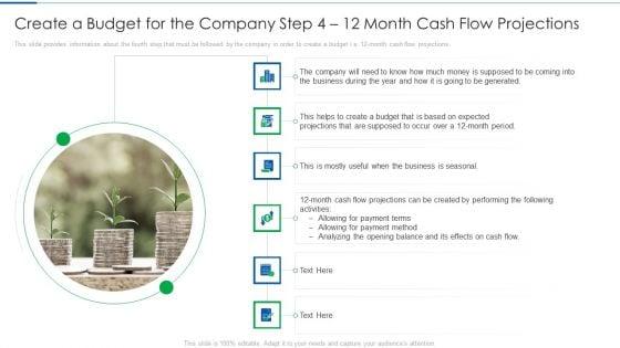 Create_A_Budget_For_The_Company_Step_4_12_Month_Cash_Flow_Projections_Microsoft_PDF_Slide_1.jpg