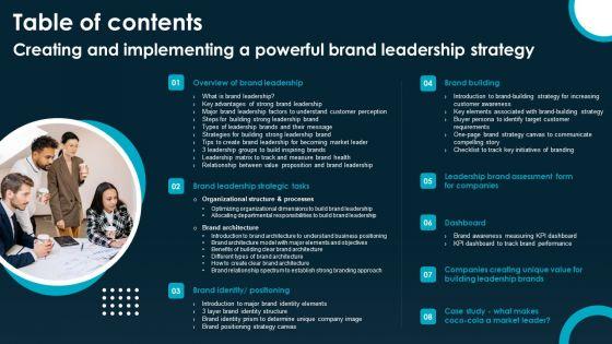Creating_And_Implementing_A_Powerful_Brand_Leadership_Strategy_Table_Of_Contents_Template_PDF_Slide_1.jpg
