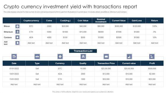 Crypto_Currency_Investment_Yield_With_Transactions_Report_Ppt_PowerPoint_Presentation_Inspiration_Demonstration_PDF_Slide_1.jpg