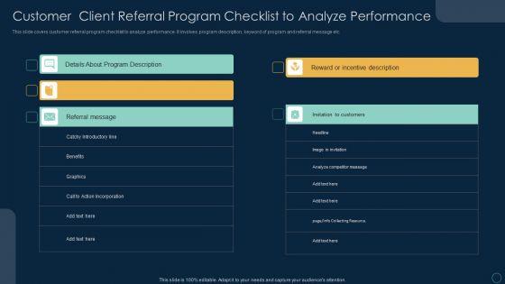 Customer_Client_Referral_Program_Checklist_To_Analyze_Performance_Ppt_Icon_Objects_PDF_Slide_1.jpg