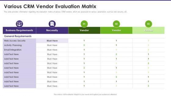 Customer_Relationship_Management_Various_CRM_Vendor_Evaluation_Matrix_Topics_PDF_Slide_1.jpg