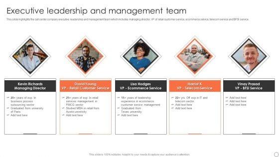 Customer_Support_Services_Company_Profile_Executive_Leadership_And_Management_Team_Pictures_PDF_Slide_1.jpg