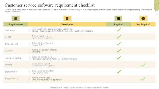 Customer_Support_Services_Customer_Service_Software_Requirement_Checklist_Mockup_PDF_Slide_1.jpg