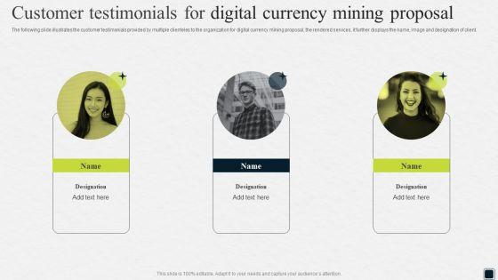 Customer_Testimonials_For_Digital_Currency_Mining_Proposal_Ppt_Visual_Aids_Files_PDF_Slide_1.jpg