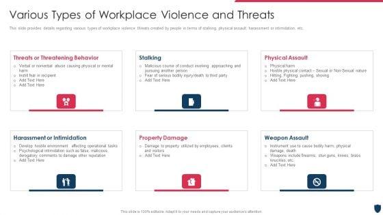 Cyber_Safety_Incident_Management_Various_Types_Of_Workplace_Violence_And_Threats_Infographics_PDF_Slide_1.jpg