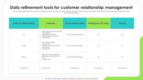 Data_Refinement_Tools_For_Customer_Relationship_Management_Structure_PDF_Slide_1.jpg