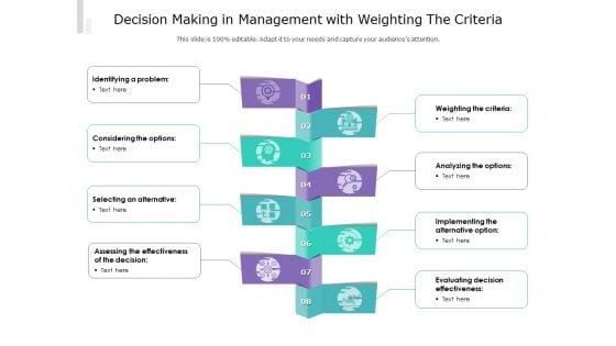 Decision_Making_In_Management_With_Weighting_The_Criteria_Ppt_PowerPoint_Presentation_Gallery_Ideas_PDF_Slide_1.jpg
