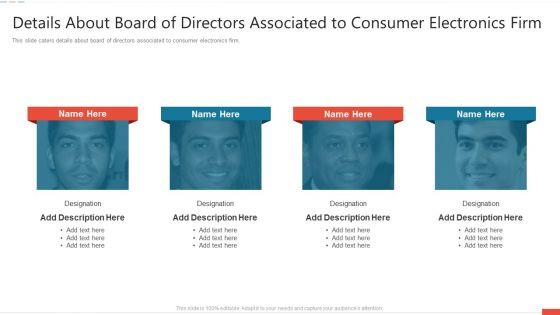 Details_About_Board_Of_Directors_Associated_To_Consumer_Electronics_Firm_Summary_PDF_Slide_1.jpg