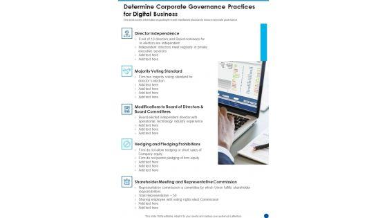 Determine_Corporate_Governance_Practices_For_Digital_Business_One_Pager_Documents_Slide_1.jpg