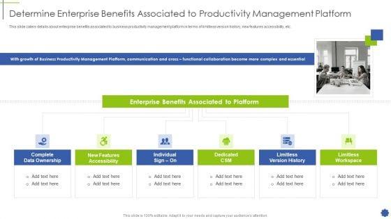 Determine_Enterprise_Benefits_Associated_To_Productivity_Management_Platform_Ppt_Ideas_PDF_Slide_1.jpg