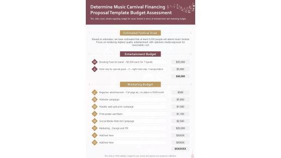 Determine_Music_Carnival_Financing_Template_Budget_Assessment_One_Pager_Sample_Example_Document_Slide_1.jpg