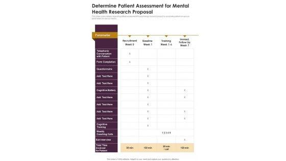 Determine_Patient_Assessment_For_Mental_Health_Research_Proposal_One_Pager_Sample_Example_Document_Slide_1.jpg